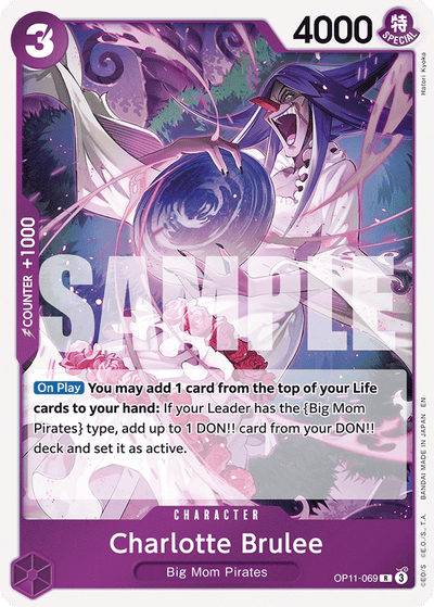 Charlotte Brulee OP11-069 A Fist of Divine Speed One Piece Karte