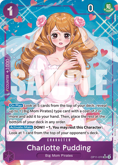 Charlotte Pudding OP11-070 (Parallel 1) A Fist of Divine Speed One Piece Karte