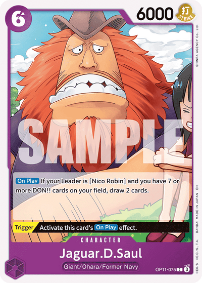 Jaguar.D.Saul OP11-075 A Fist of Divine Speed One Piece Karte