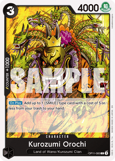 Kurozumi Orochi OP11-085 A Fist of Divine Speed One Piece Karte