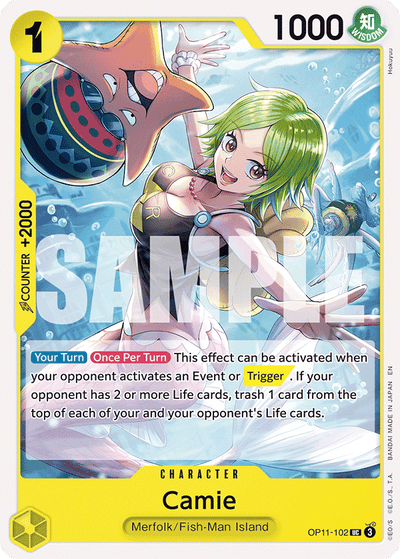 Camie OP11-102 A Fist of Divine Speed One Piece Karte