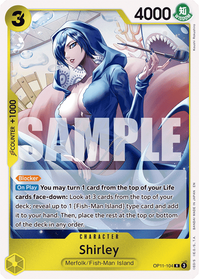 Shirley OP11-104 A Fist of Divine Speed One Piece Karte