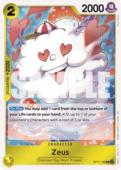 Zeus OP11-106 A Fist of Divine Speed One Piece Karte