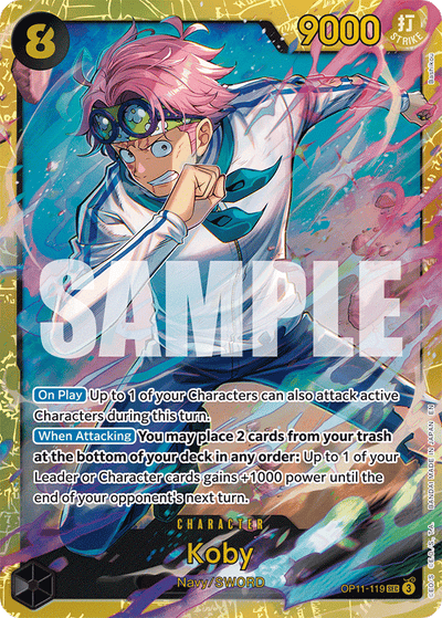 Koby OP11-119 A Fist of Divine Speed One Piece Karte