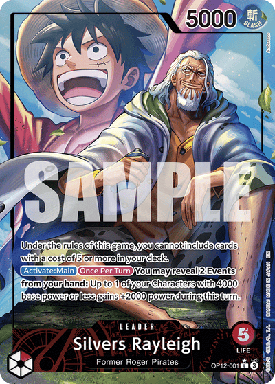 Silvers Rayleigh OP12-001 (Parallel 1) Legacy of the Master One Piece Karte