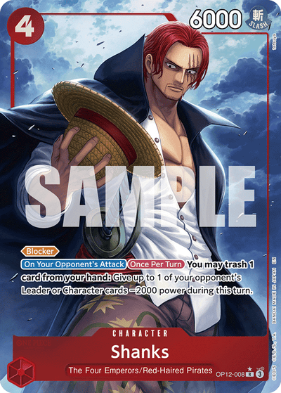 Shanks OP12-008 (Parallel 1) Legacy of the Master One Piece Karte