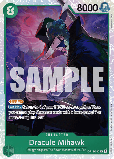 Dracule Mihawk OP12-030 Legacy of the Master One Piece Karte