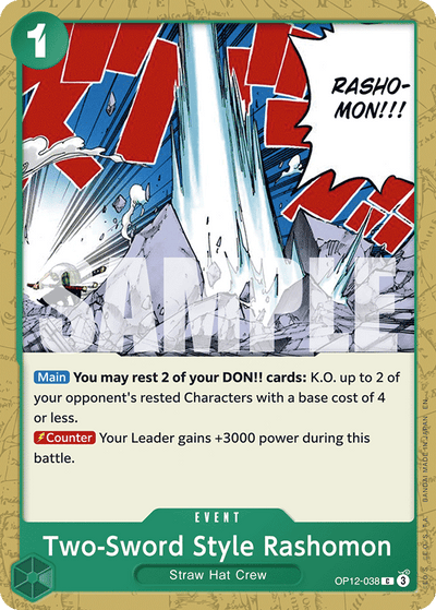 Two-Sword Style Rashomon OP12-038 Legacy of the Master One Piece Karte
