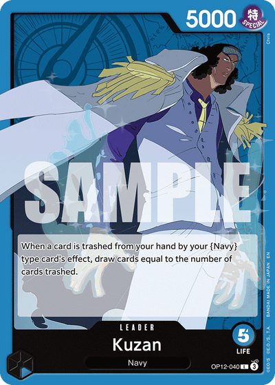 Kuzan OP12-040 Legacy of the Master One Piece Karte