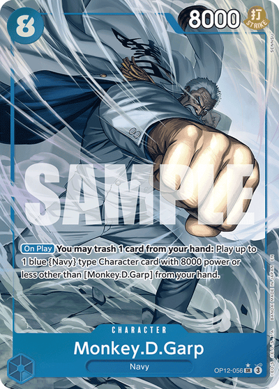 Monkey.D.Garp OP12-056 (Parallel 1) Legacy of the Master One Piece Karte