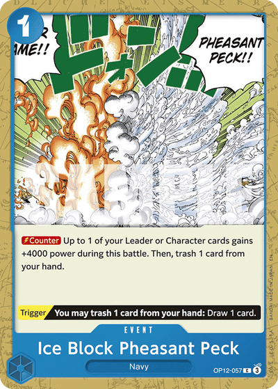 Ice Block Pheasant Peck OP12-057 Legacy of the Master One Piece Karte