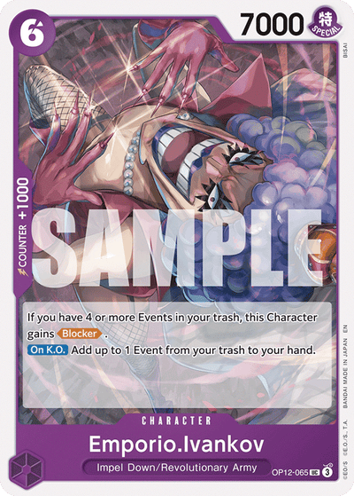 Emporio.Ivankov OP12-065 Legacy of the Master One Piece Karte