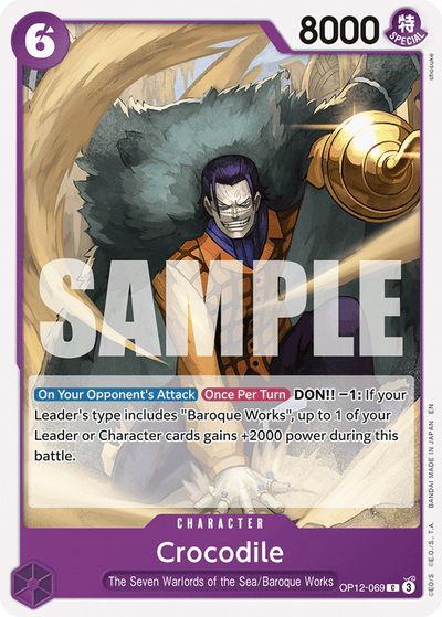 Crocodile OP12-069 Legacy of the Master One Piece Karte