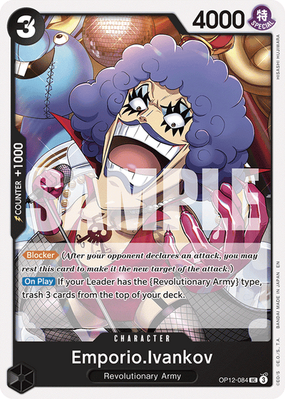 Emporio.Ivankov OP12-084 Legacy of the Master One Piece Karte