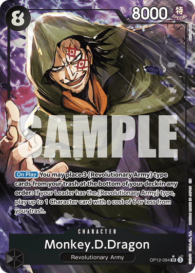 Monkey.D.Dragon OP12-094 (Parallel 1) Legacy of the Master One Piece Karte