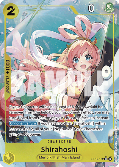 Shirahoshi OP12-102 (Parallel 1) Legacy of the Master One Piece Karte