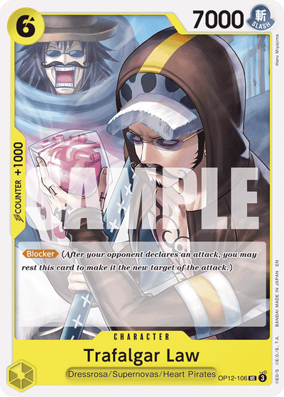 Trafalgar Law OP12-106 Legacy of the Master One Piece Karte
