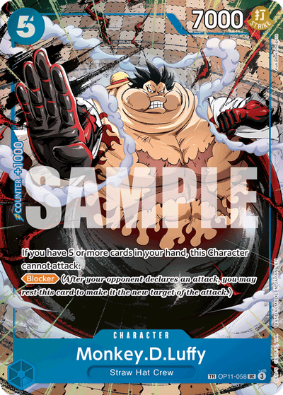 Monkey.D.Luffy OP11-058 (Parallel 1) Carrying On His Will One Piece Karte