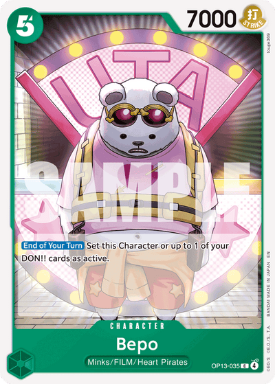 Bepo OP13-035 Carrying On His Will One Piece Karte