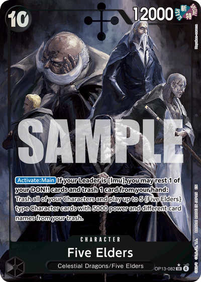 Five Elders OP13-082 (Parallel 1) Carrying On His Will One Piece Karte