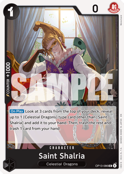 Saint Shalria OP13-086 Carrying On His Will One Piece Karte