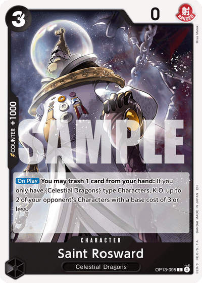 Saint Rosward OP13-095 Carrying On His Will One Piece Karte
