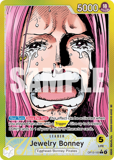 Jewelry Bonney OP13-100 (Parallel 1) Carrying On His Will One Piece Karte