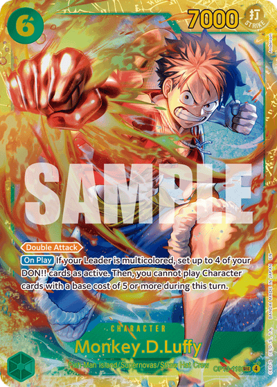 Monkey.D.Luffy OP13-118 Carrying On His Will One Piece Karte
