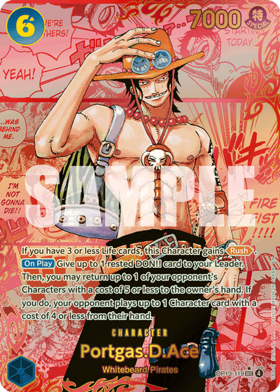 Portgas.D.Ace OP13-119 (Parallel 3) Carrying On His Will One Piece Karte
