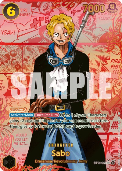 Sabo OP13-120 (Parallel 3) Carrying On His Will One Piece Karte
