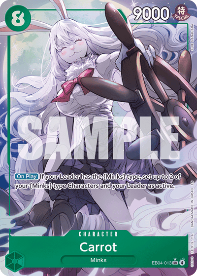 Carrot EB04-013 (Parallel 1) The Azure Sea's Seven One Piece Karte