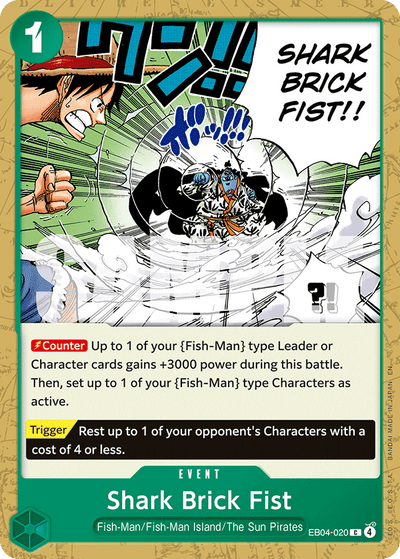 Shark Brick Fist EB04-020 The Azure Sea's Seven One Piece Karte