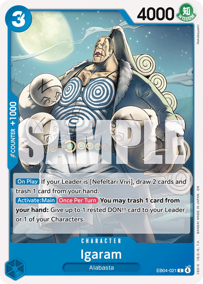 Igaram EB04-021 The Azure Sea's Seven One Piece Karte