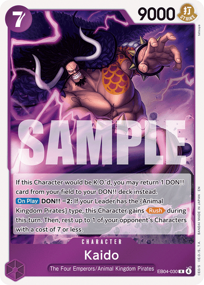Kaido EB04-030 The Azure Sea's Seven One Piece Karte