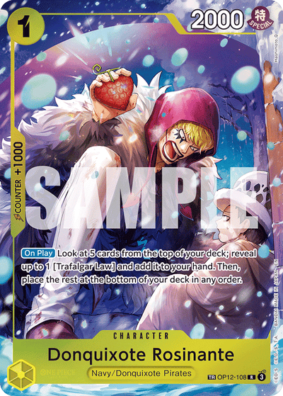 Donquixote Rosinante OP12-108 (Parallel 2) The Azure Sea's Seven One Piece Karte