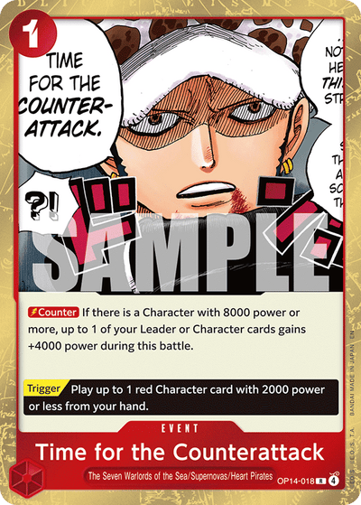Time for the Counterattack OP14-018 The Azure Sea's Seven One Piece Karte