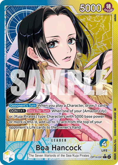Boa Hancock OP14-041 (Parallel 1) The Azure Sea's Seven One Piece Karte