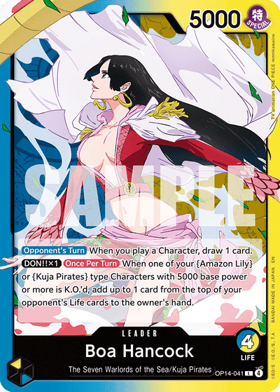 Boa Hancock OP14-041 The Azure Sea's Seven One Piece Karte