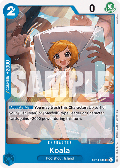Koala OP14-046 The Azure Sea's Seven One Piece Karte