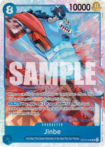 Jinbe OP14-049 The Azure Sea's Seven One Piece Karte