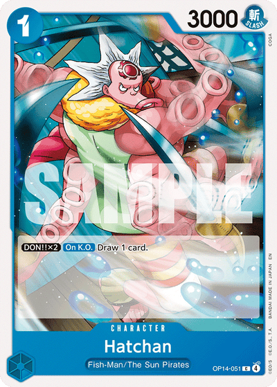 Hatchan OP14-051 The Azure Sea's Seven One Piece Karte