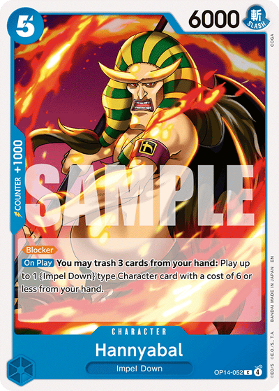 Hannyabal OP14-052 The Azure Sea's Seven One Piece Karte