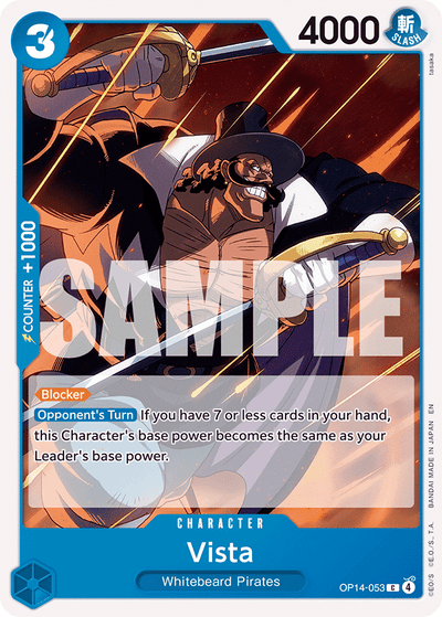 Vista OP14-053 The Azure Sea's Seven One Piece Karte