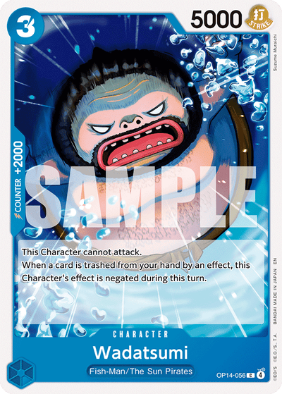 Wadatsumi OP14-056 The Azure Sea's Seven One Piece Karte