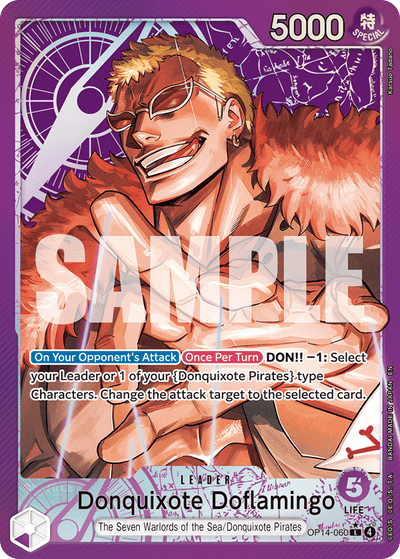 Donquixote Doflamingo OP14-060 (Parallel 1) The Azure Sea's Seven One Piece Karte