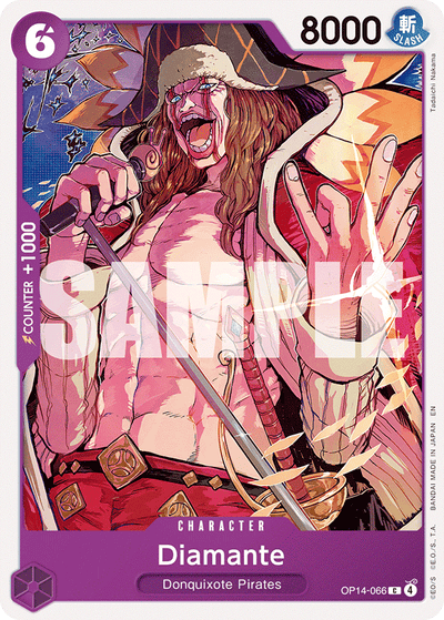 Diamante OP14-066 The Azure Sea's Seven One Piece Karte