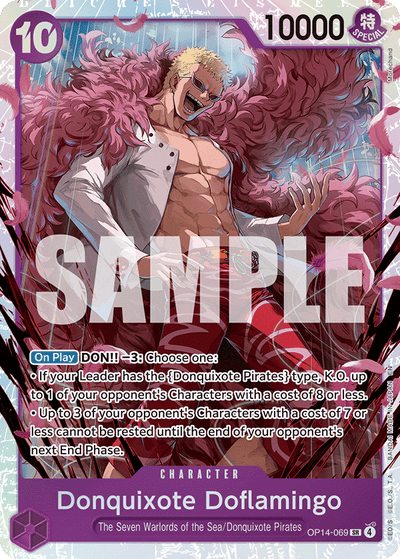 Donquixote Doflamingo OP14-069 The Azure Sea's Seven One Piece Karte