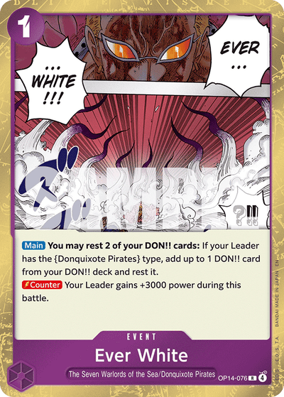 Ever White OP14-076 The Azure Sea's Seven One Piece Karte