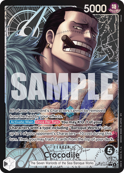Crocodile OP14-079 (Parallel 1) The Azure Sea's Seven One Piece Karte