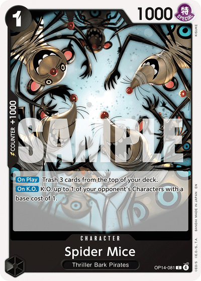Spider Mice OP14-081 The Azure Sea's Seven One Piece Karte